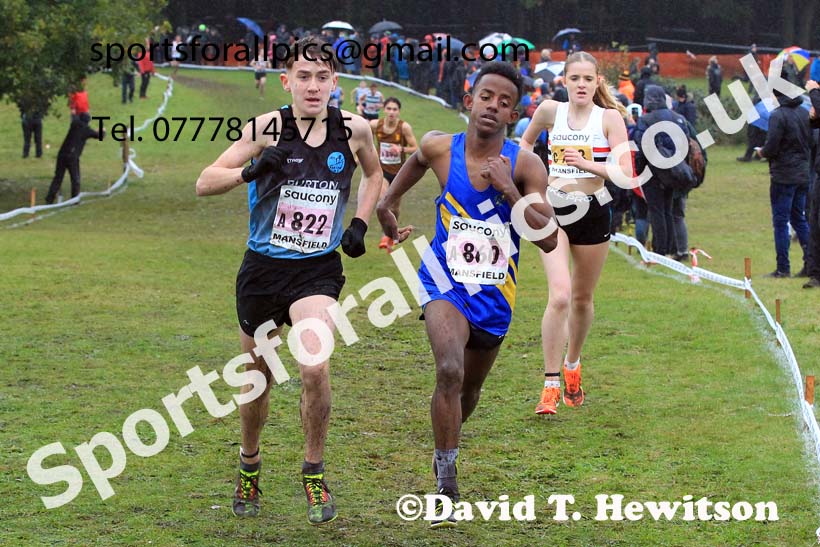 Boys Under-15s 2023 National Cross Country Relays, Berry Hill Park, Mansfield.  Photo: David T. Hewitson/Sports for All Pics